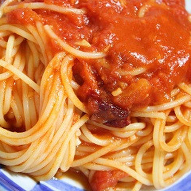 7月29日　　辛い トマトの パスタ