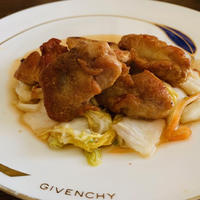 鶏もも肉ソテー　/　白だし仕立て 割烹白菜漬