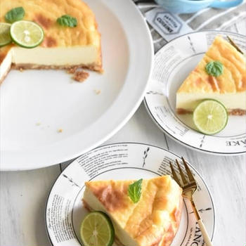 爽やか♡すだちのベイクドチーズケーキ