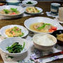 ・鶏のソテー大根ソース＆豆腐とたらこのねぎ炒め　おうちのほうれん草