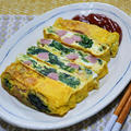 ほうれん草とポールウインナーの玉子焼き（バター風味）