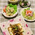 豆腐ステーキベーコンキノコソース / 栗ご飯