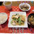 八宝菜＆鯛の唐揚げ＆揚げレンコンとゴボウの甘ダレ絡めの定食♪八つ橋風寒天つき♪
