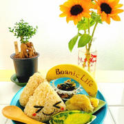 ちょっと生活に潤いでちゃう朝ごはん♪＆街のお花屋さん「Botanica Llife]さんのひまわりと多肉ちゃん♪癒される～(*´艸`*)