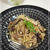 キノコとベーコンのガーリックバター醤油麹パスタ