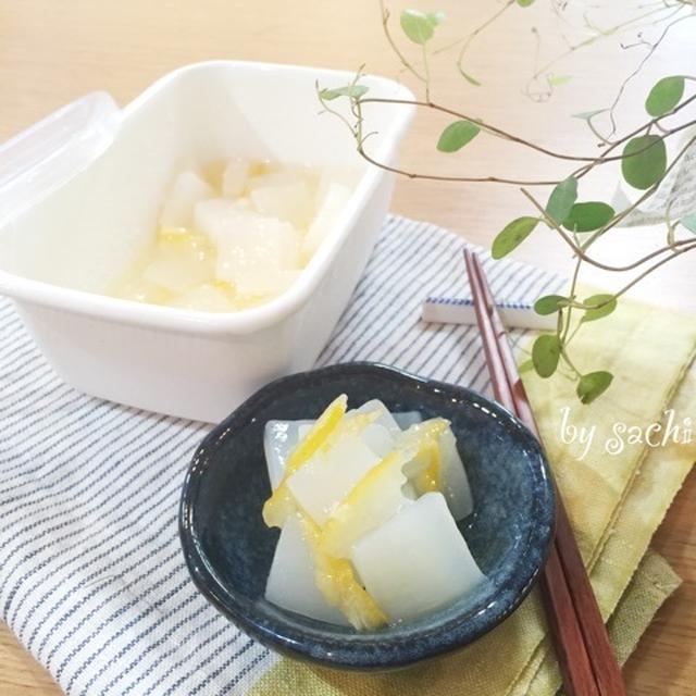 コストコ『韓国柚子茶』を使って！【作り置き】白こんにゃくの柚子酢漬け♡