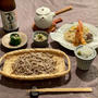 そばを打ってみた　天ぷら蕎麦セットの夜ごはん