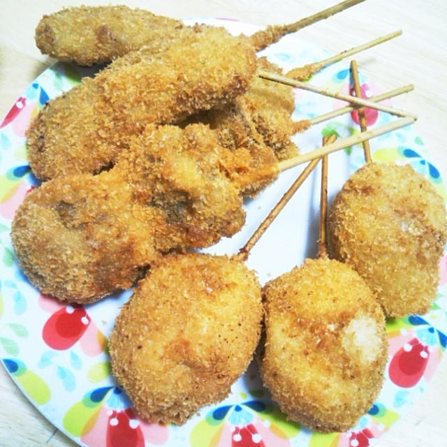 テイクアウト☆煮卵の串カツおいしい