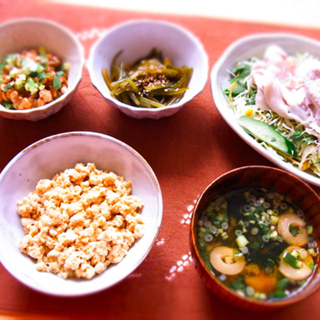 糖質制限! 豆腐ご飯の茶飯風 & 豆腐ご飯の簡単水切り法♪