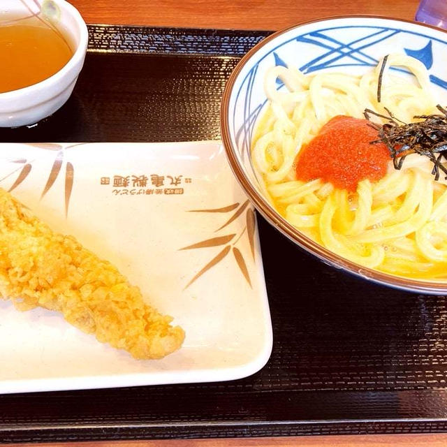 丸亀製麺で明太釜玉