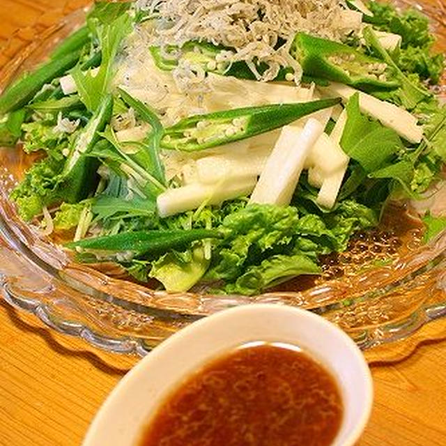 梅ドレッシングで、さっぱり夏サラダ