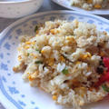 親子炒飯。