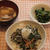 春にらを使って天ぷら丼のお昼ご飯