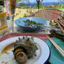 海を見をながら海鮮BBQ