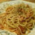 ツナトマスパゲティ　Barillaのポモドーロで