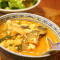 くずし豆腐と茄子のスンドゥブ風スープ　＆　本日お祭り！！