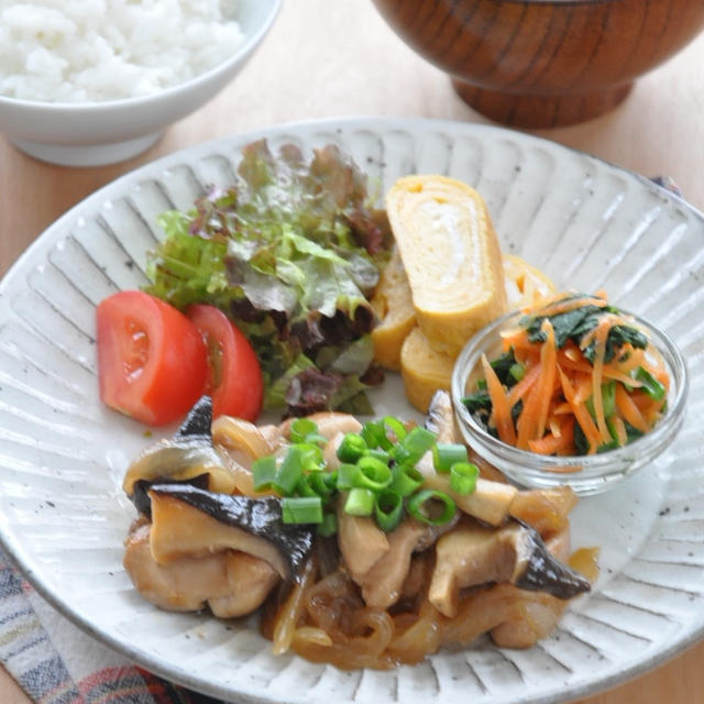 甘辛味がヤミツキに♡鶏肉と野菜の照り焼き献立