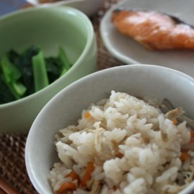 追いかつおつゆで炊き込みご飯♪