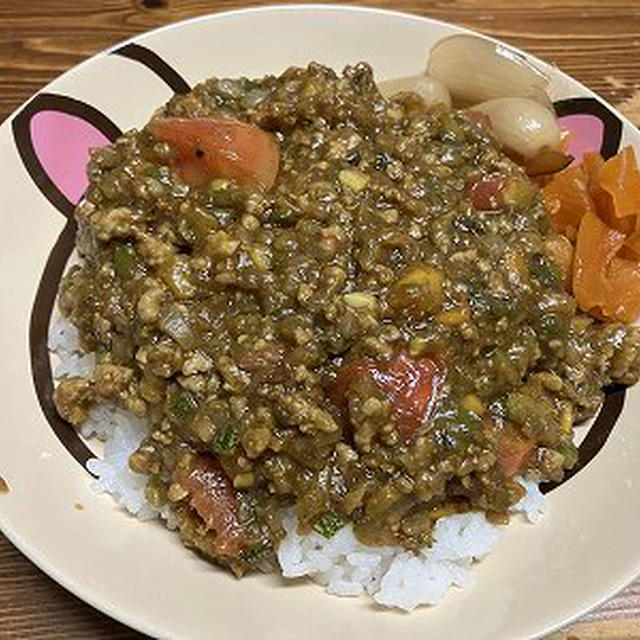 夏野菜キーマカレー