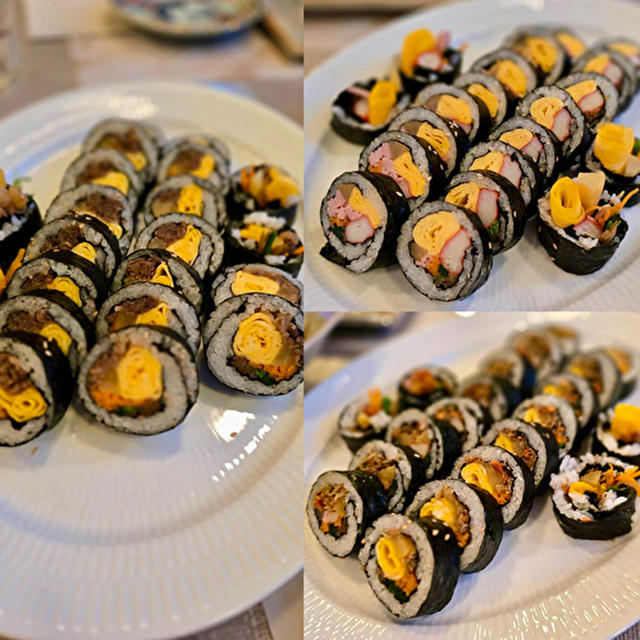 お友達の別荘でキンパパーティ