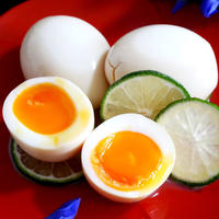 へべす搾った後の利用法★へべす香るトロ〜リ半熟の煮卵