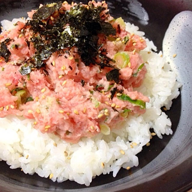 ちょっと韓国風ネギトロ丼✨
