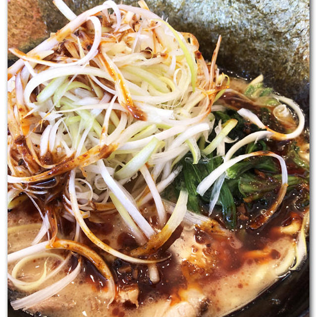 ネギラーメン 海苔増しを啜る 〜濃厚なる家系〜