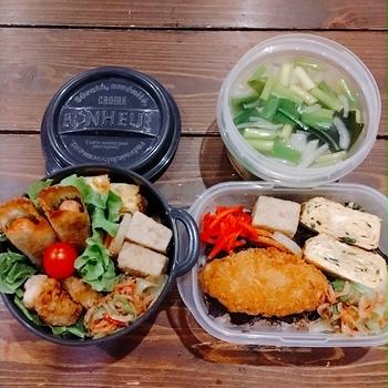 今週のお弁当（２０２５年４月第３週目～番外編　夫の朝昼ごはん小弁当～）