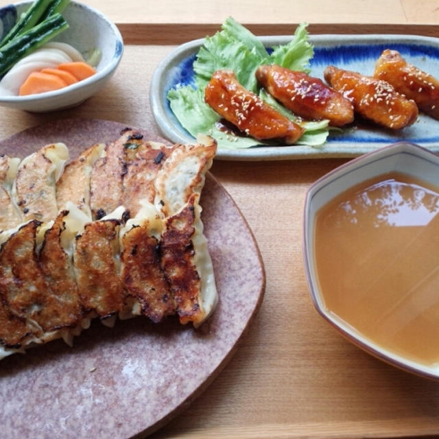 エノキ茸入り☆ジューシー餃子　と　パパママプログラム最終回☆