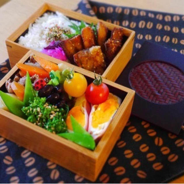 やったね週末だ！！の旦那くん弁当＊６時はじめの朝焼け