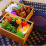 やったね週末だ！！の旦那くん弁当＊６時はじめの朝焼け