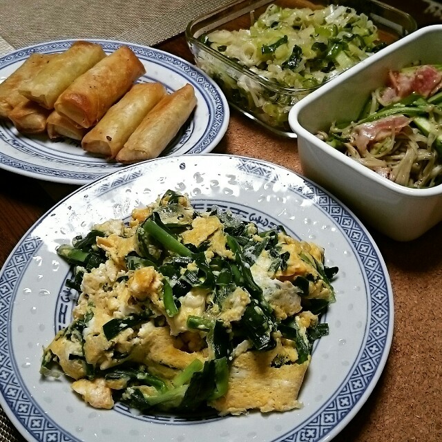 ニラ玉&常備菜