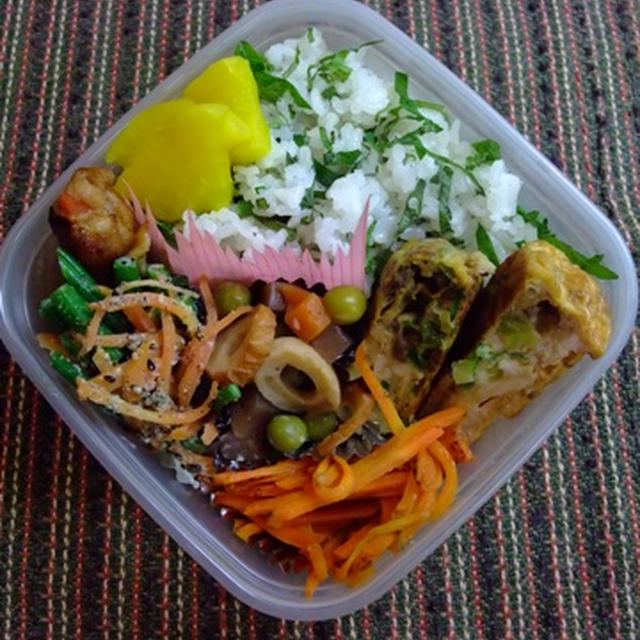 そぼろ入り玉子焼きお弁当。