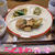 もやし入りの肉団子＆ナムル＆蛇腹きゅうりと大根の漬物の定食♪