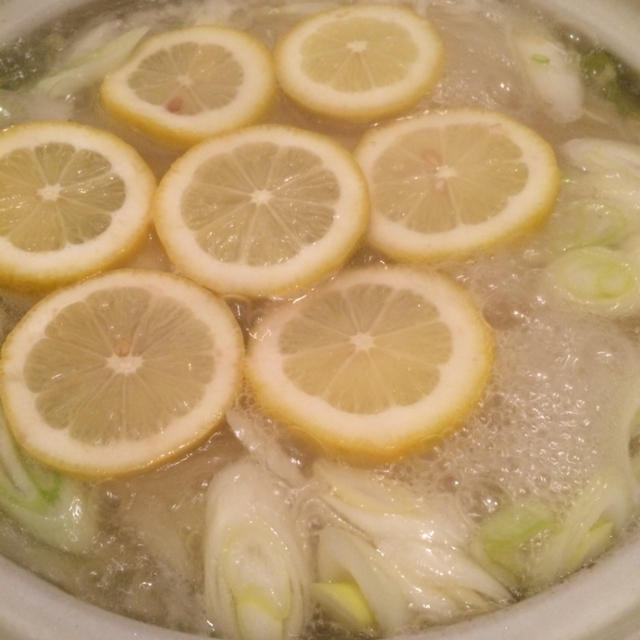 レモン鍋 #晩御飯 #鍋 #寒過ぎ