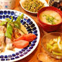 ６７０円＊豚のチーズセロリ巻き定食【今日は男子６人のお母さんです】
