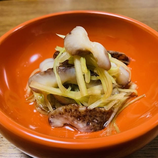 なまことセロリのポン酢和え
