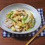 豚肉と海鮮のミックスお好み焼き風 卵とじの野菜炒め