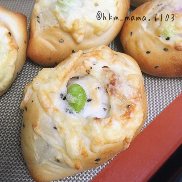枝豆ベーコンチーズパン