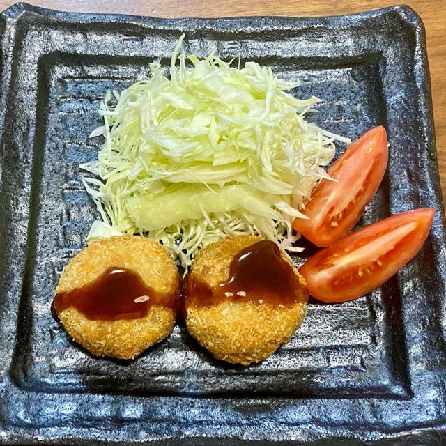 久しぶりのコロッケは、前夜の鶏じゃがリメイク！