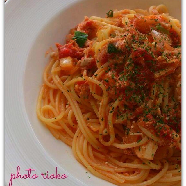 ●ヨーグルトトマトクリームパスタ●
