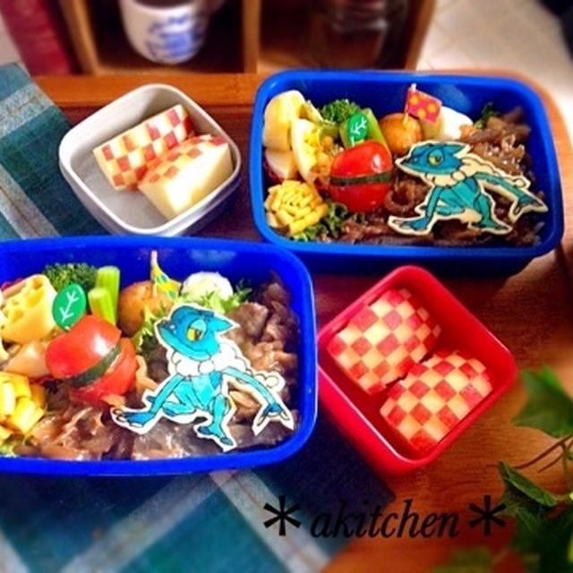 キャラ弁 ポケモン ゲコガシラのプルコギ丼弁当 By Akitchen さん レシピブログ 料理ブログのレシピ満載