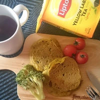 ひらめき♪ノンエッグで出来る昨日のかぼちゃの変身パンケーキ
