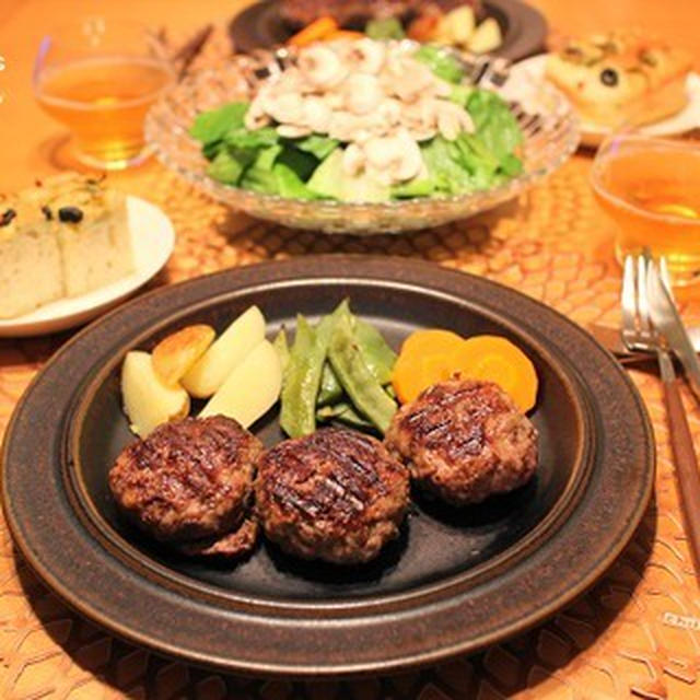 ストウブで『グリルハンバーグ』な夜。