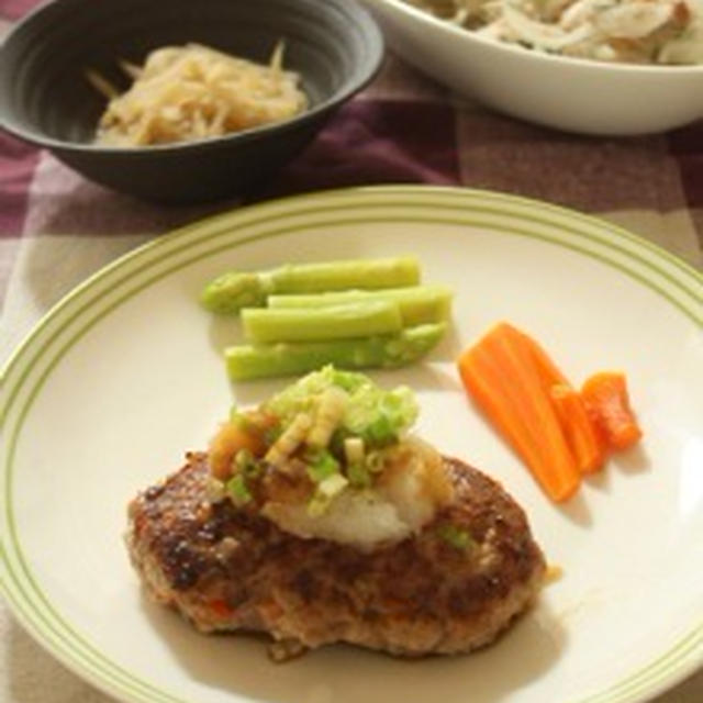 和風ハンバーグの晩ごはん＆今日のお弁当～鹿肉のみそローストのサンドウィッチ～