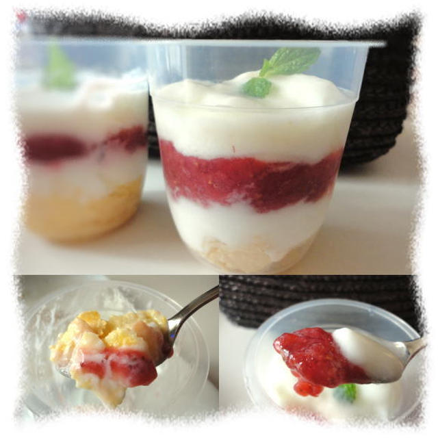 イチゴジャムでアホでも出来るデザート(*･∀･)