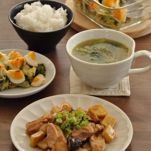 食べごたえあるブロッコリーと旨みのおいしい鶏肉でもりもり食べたくなる節約献立。