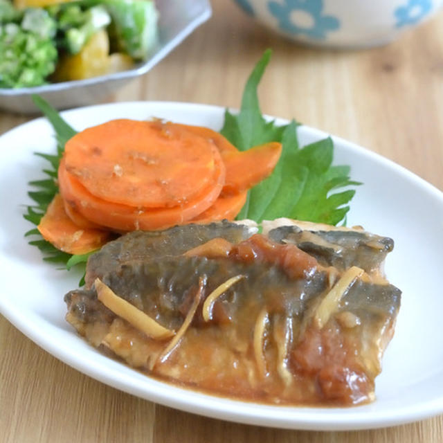 OK印のイワシをアジで作った梅照り焼きの晩ごはん。