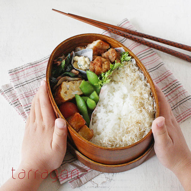 チキン南蛮弁当は次男かんかん用に♪兄のお弁当にあこがれたかわいい弟♥