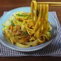 野菜たっぷり！うま辛で絶妙 豚肉カレー焼きうどん by KOICHIさん